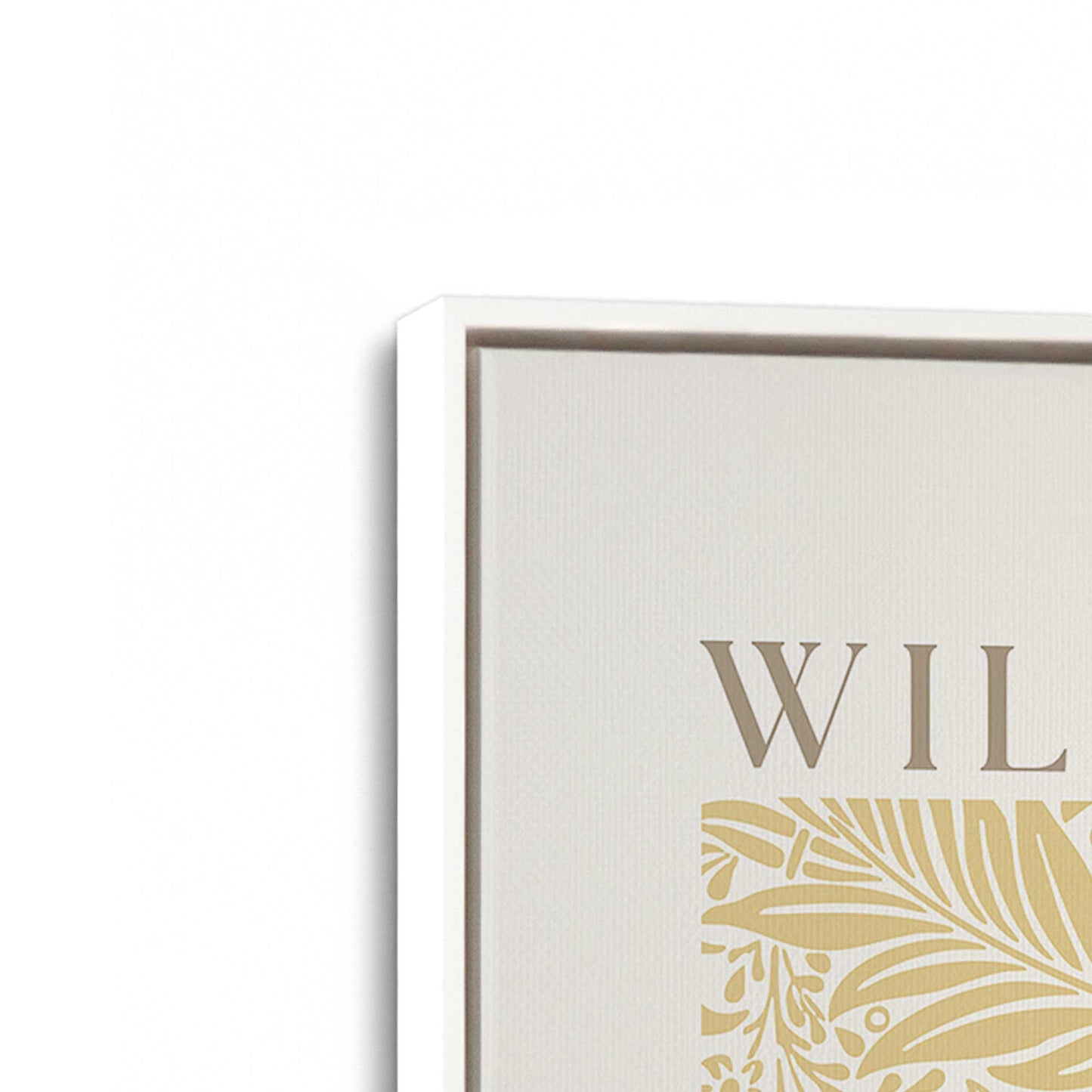 [Color:Opaque White], Picture of art in a White frame at an angle