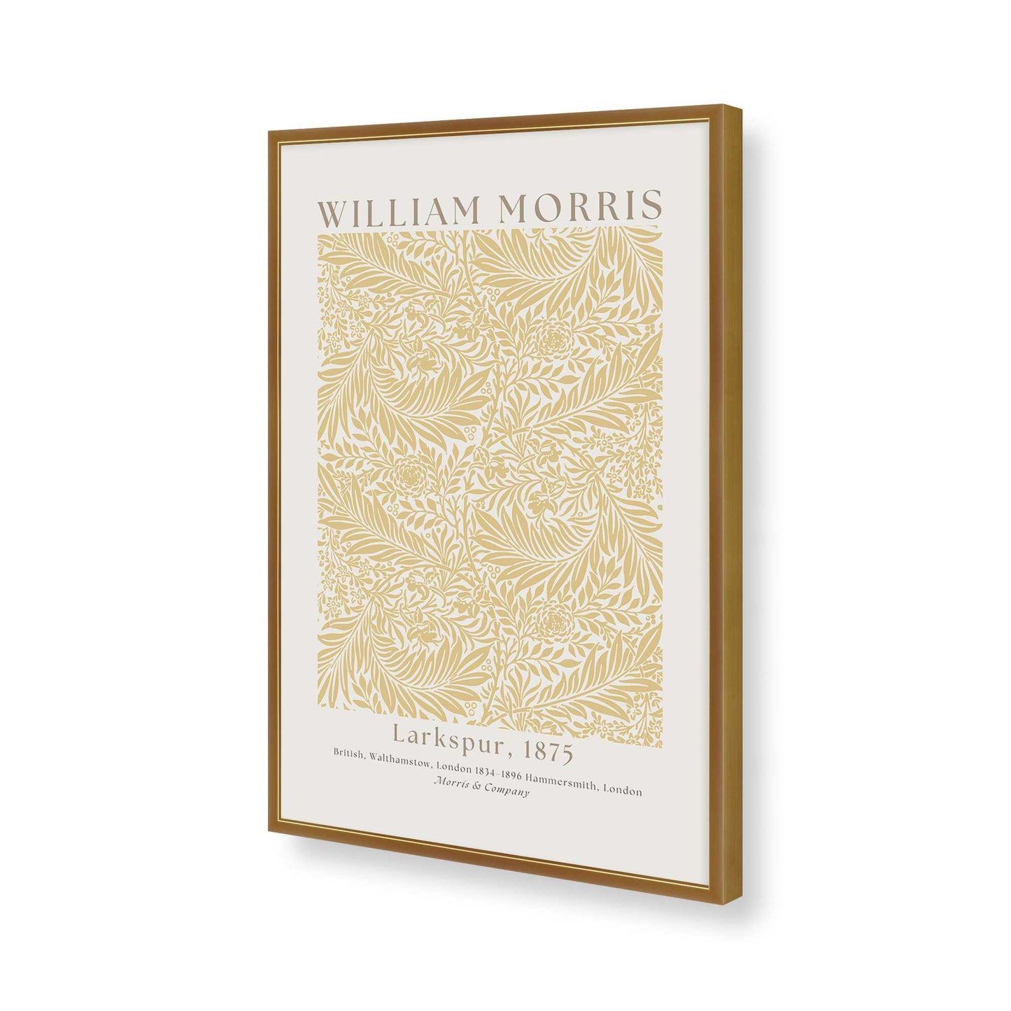 [Color:Polished Gold], Picture of art in a Polished Gold frame of the corner