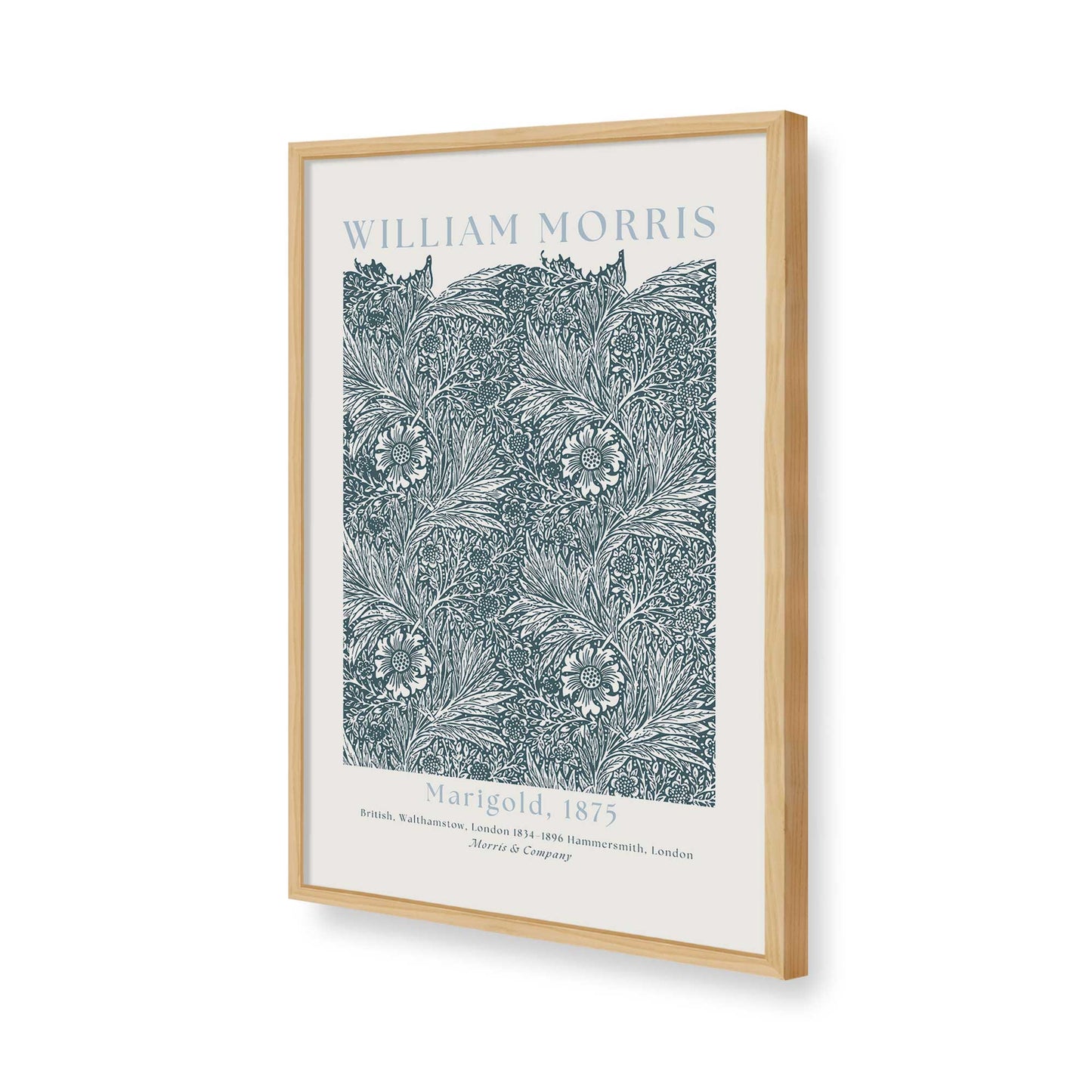 [Color:American Maple], Picture of art in a American Maple frame of the corner