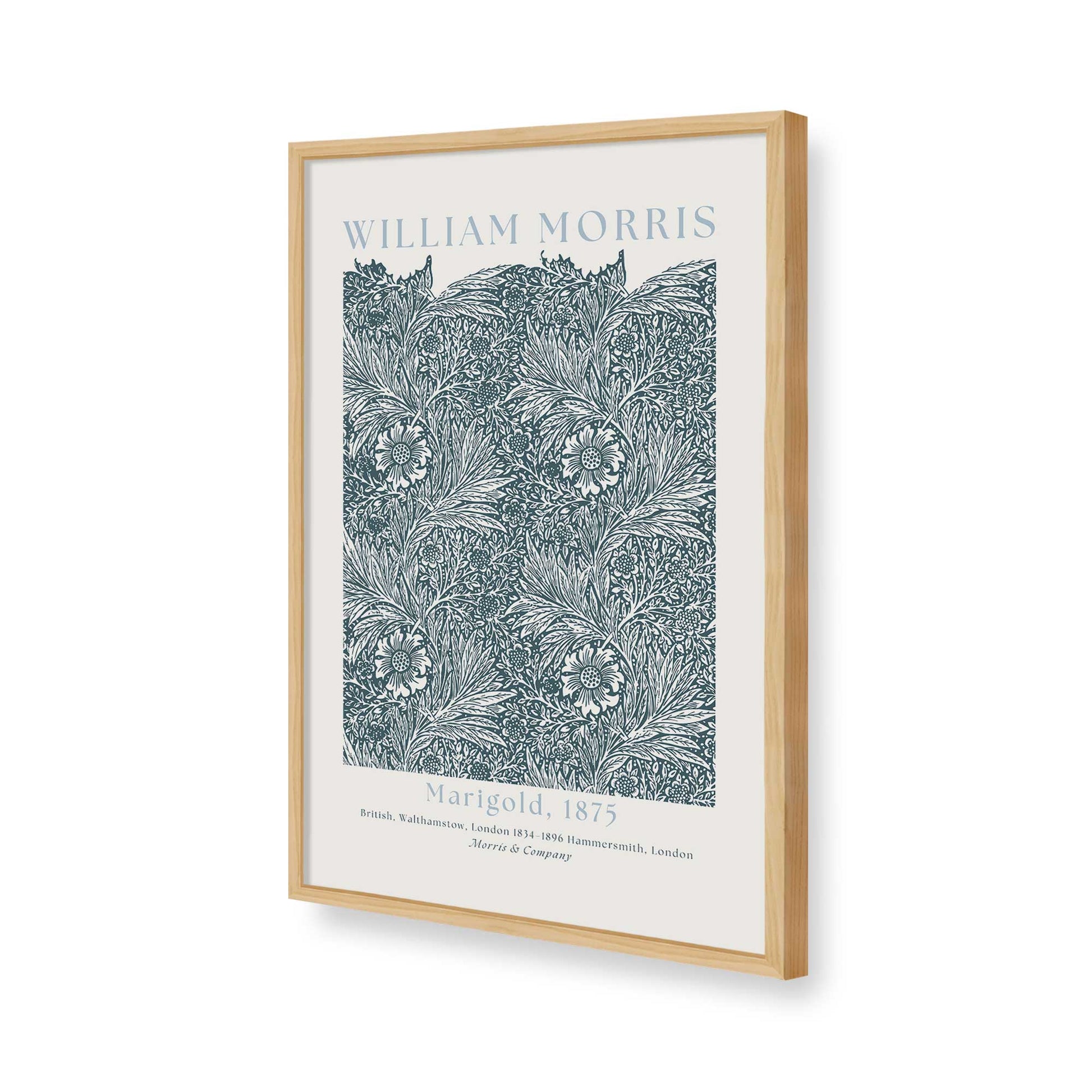 [Color:American Maple], Picture of art in a American Maple frame of the corner