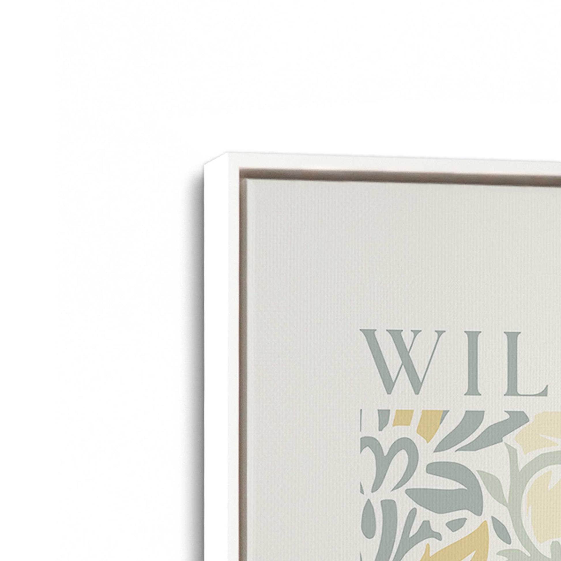 [Color:Opaque White], Picture of art in a White frame at an angle