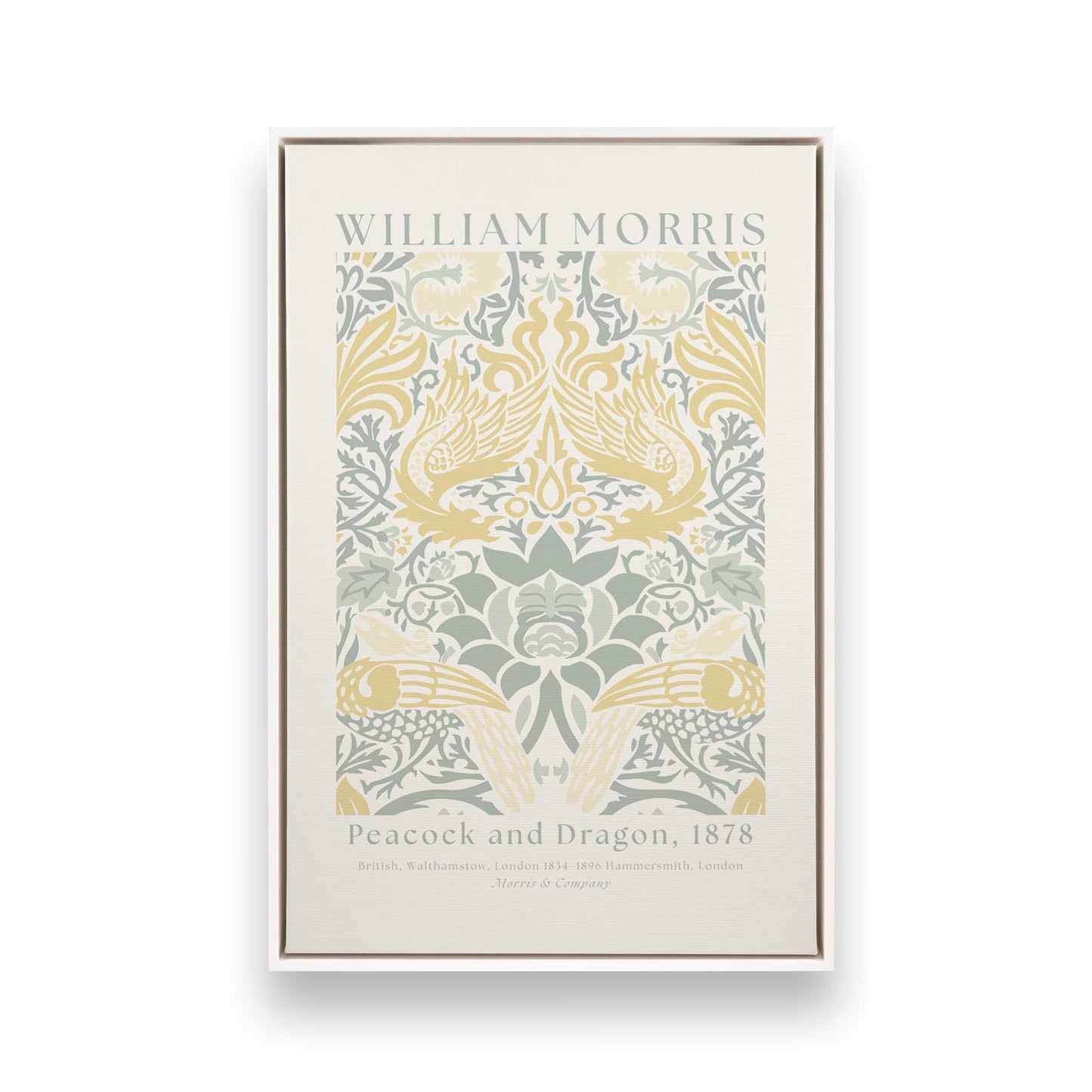 [Color:Opaque White], Picture of art in a White frame