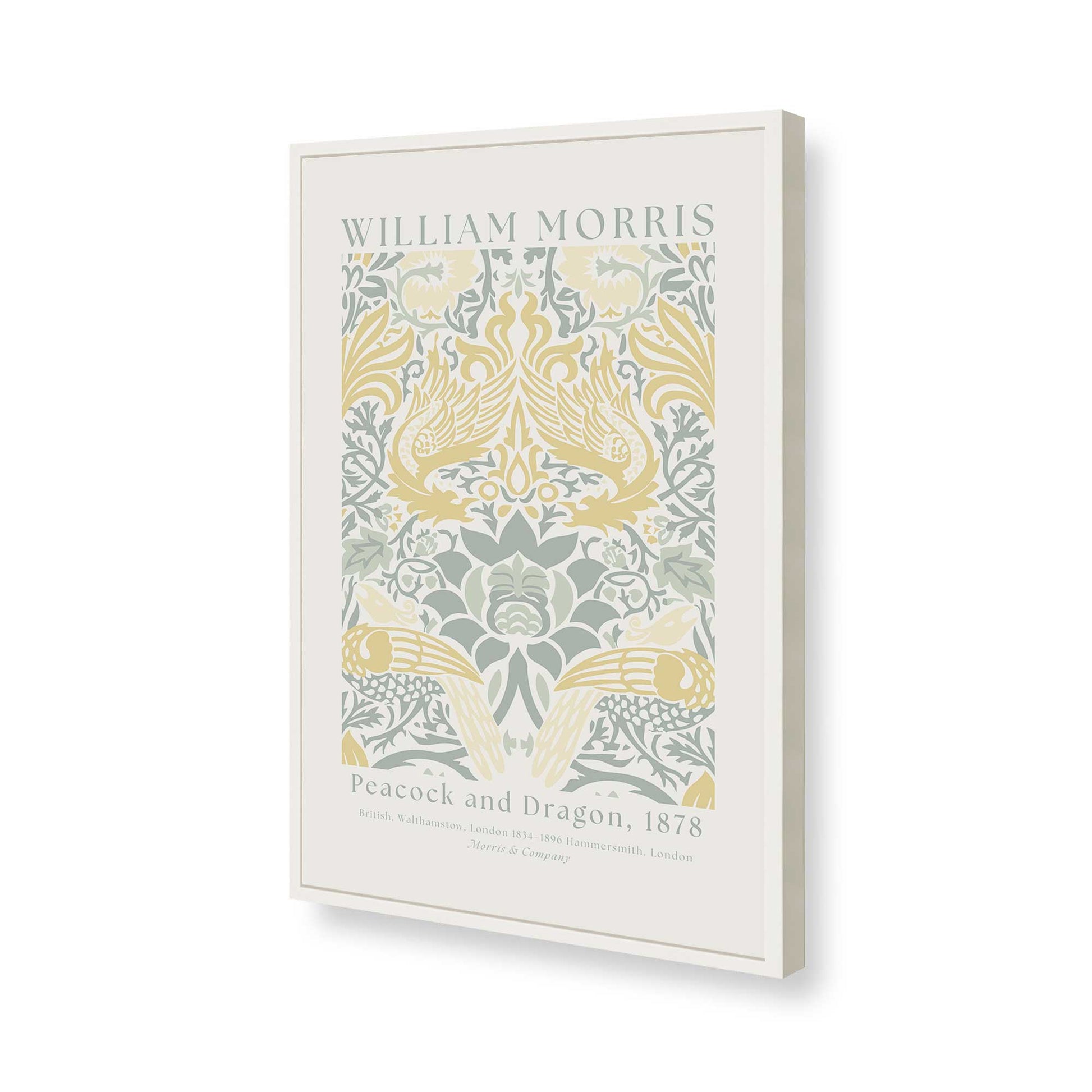 [Color:Opaque White], Picture of art in a Opaque White frame of the corner