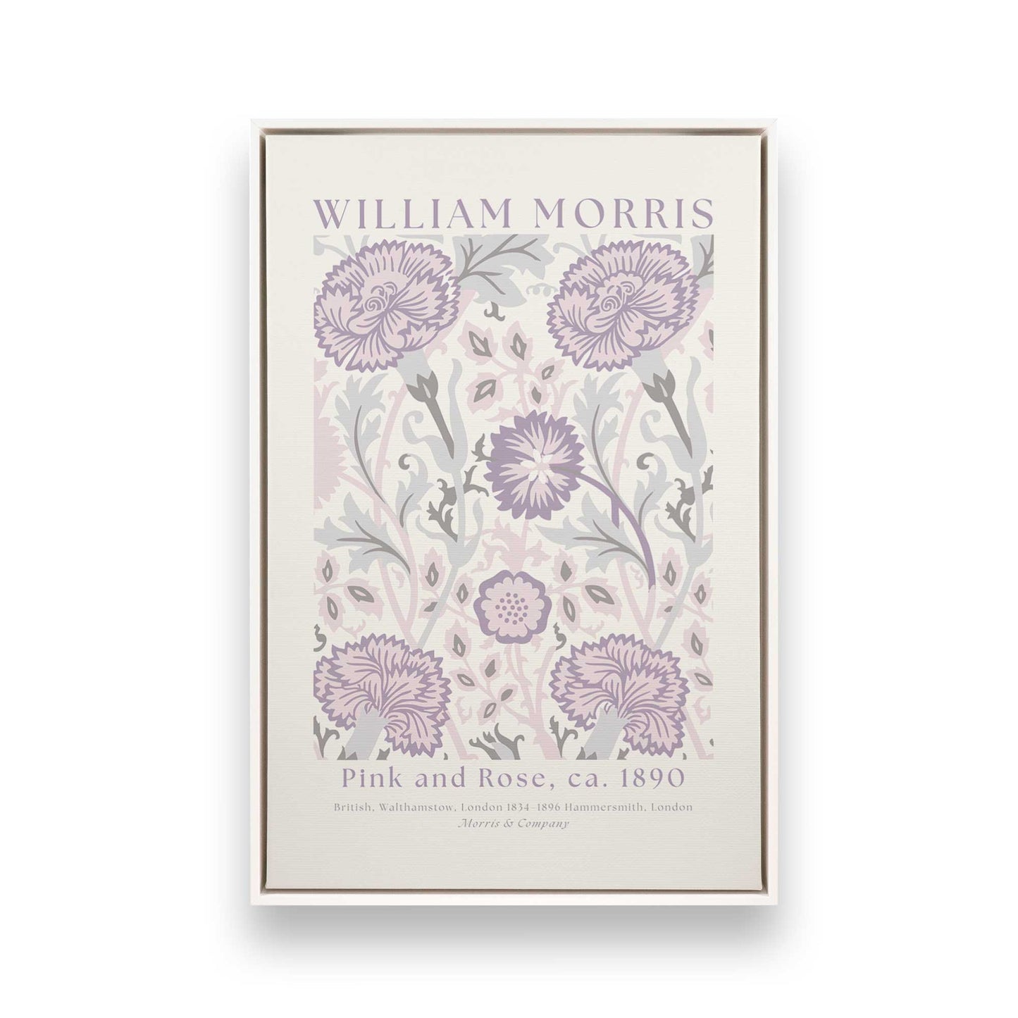 [Color:Opaque White], Picture of art in a White frame