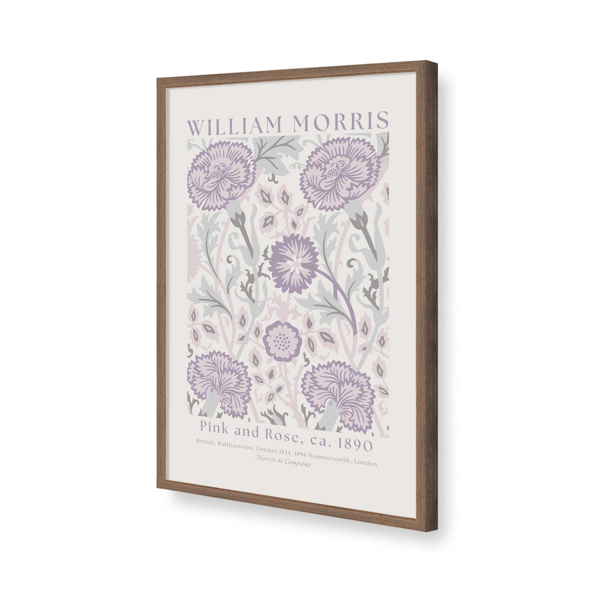 [Color:Walnut], Picture of art in a Walnut frame of the corner