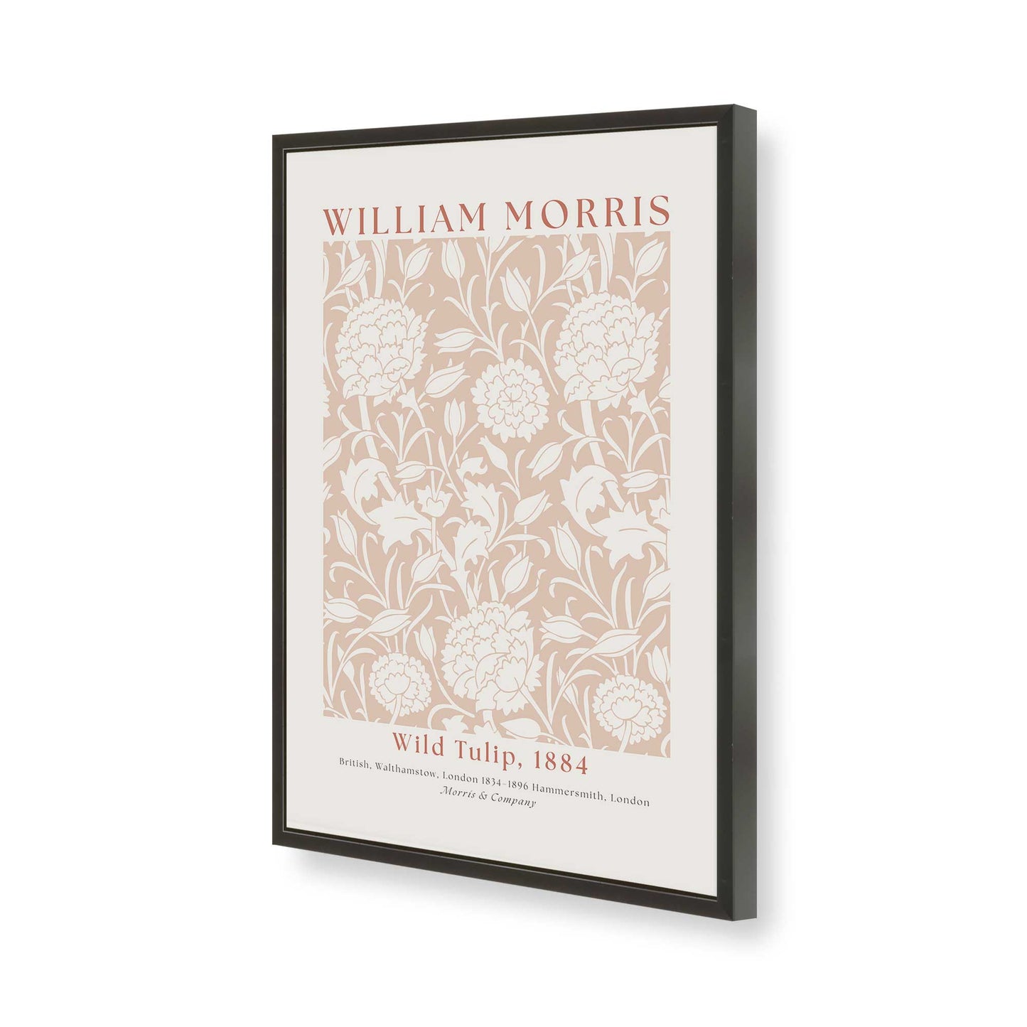 [Color:Satin Black], Picture of art in a Satin Black frame of the corner