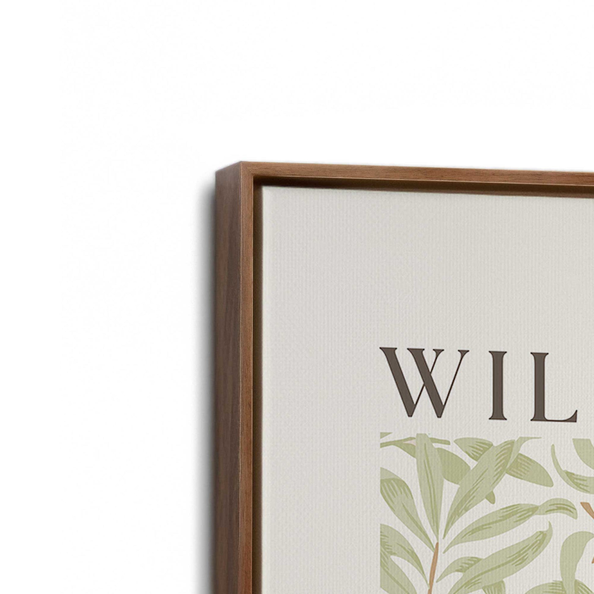 [Color:Walnut], Picture of art in a Walnut frame at an angle