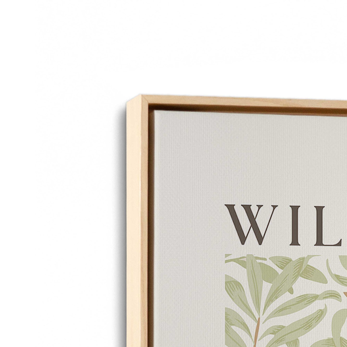 [Color:American Maple], Picture of art in a American Maple frame at an angle