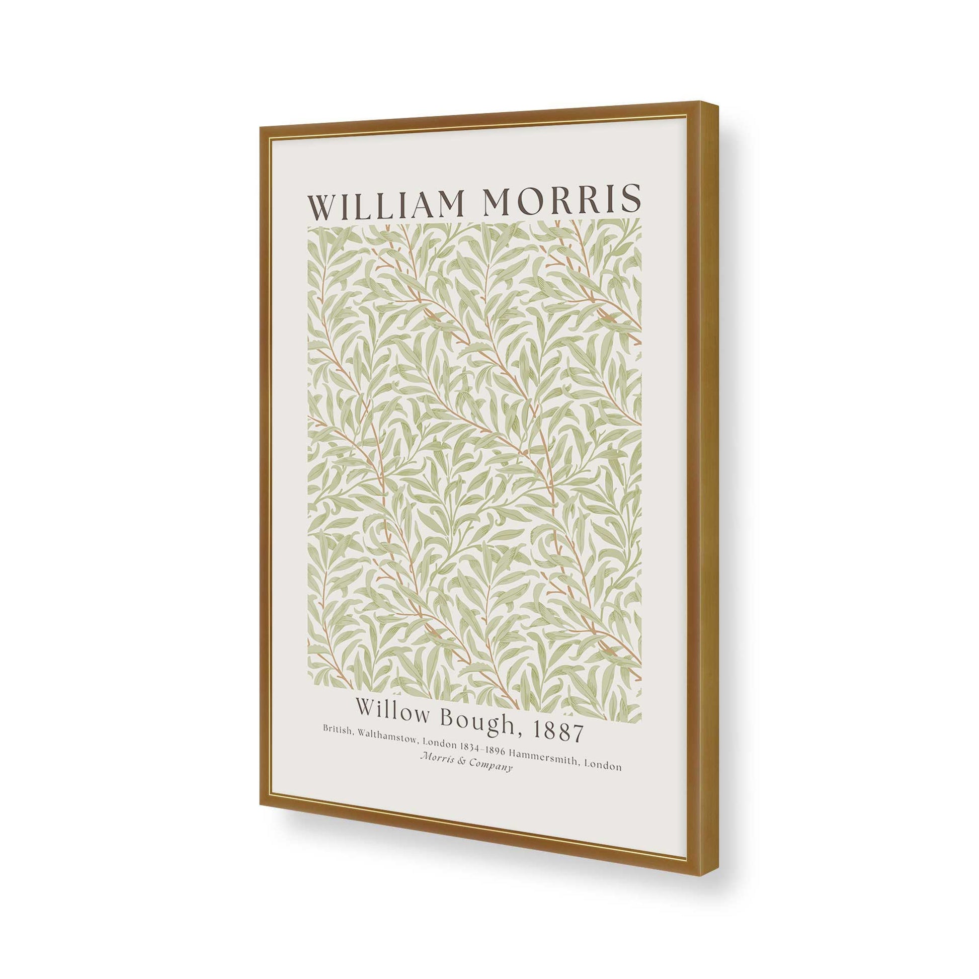 [Color:Polished Gold], Picture of art in a Polished Gold frame of the corner