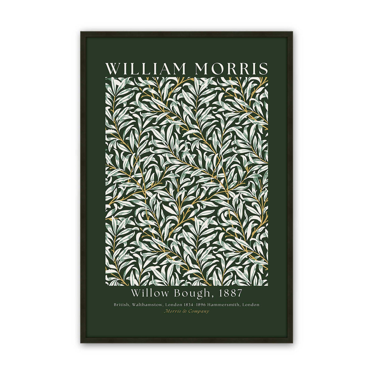 [Color:Satin Black], Picture of art in a Satin Black frame