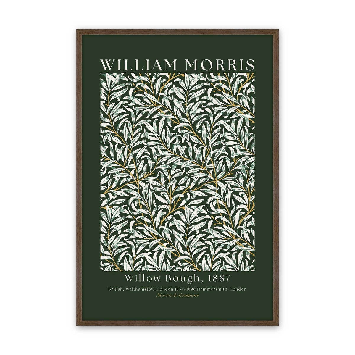 [Color:Walnut], Picture of art in a Walnut frame