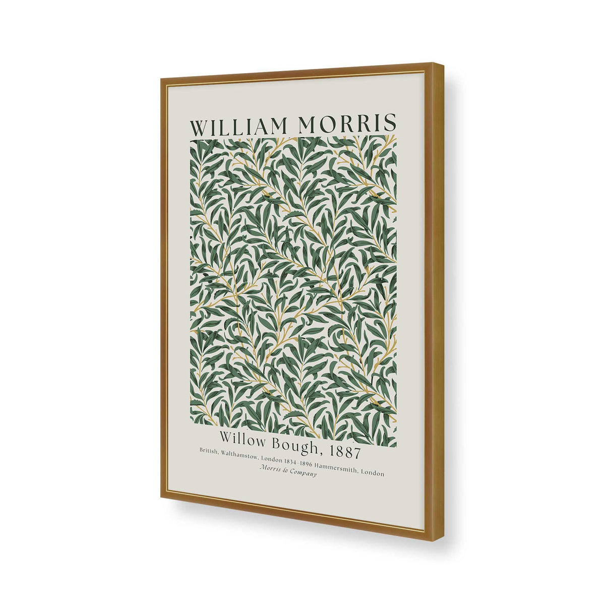 [Color:Polished Gold], Picture of art in a Polished Gold frame of the corner