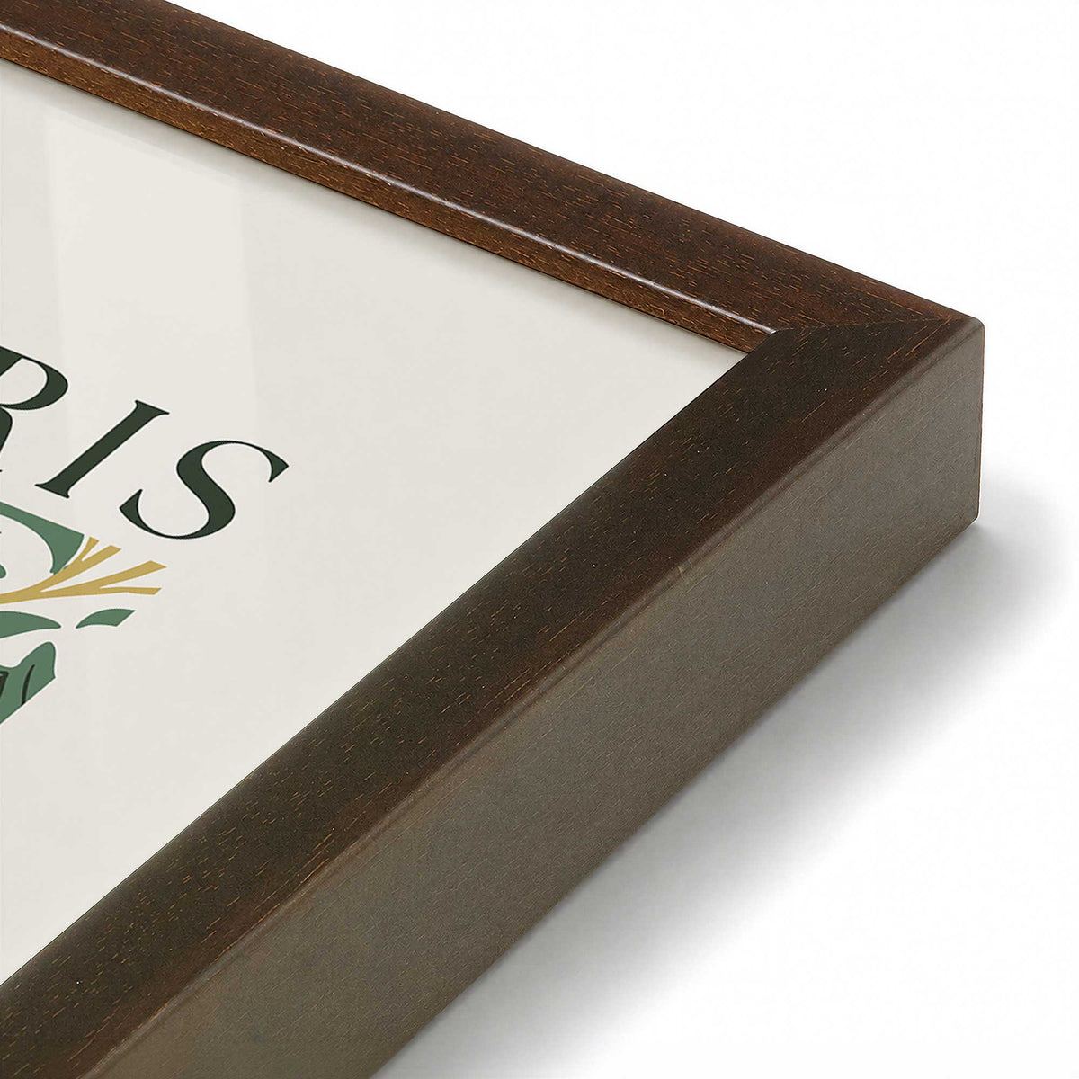 [Color:Belvinder Brown], Picture of art in a Belvinder Brown frame at an angle
