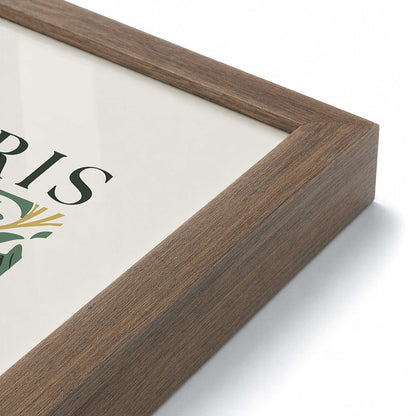 [Color:Walnut], Picture of art in a Walnut frame at an angle