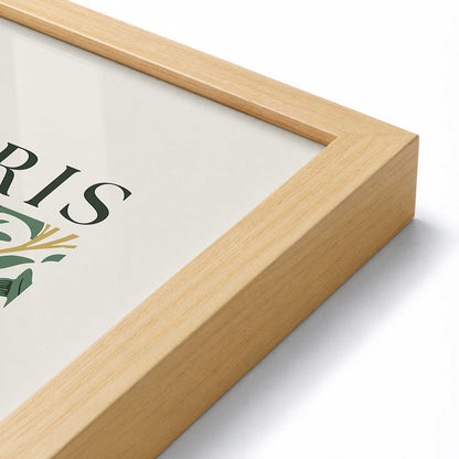 [Color:American Maple], Picture of art in a American Maple frame at an angle