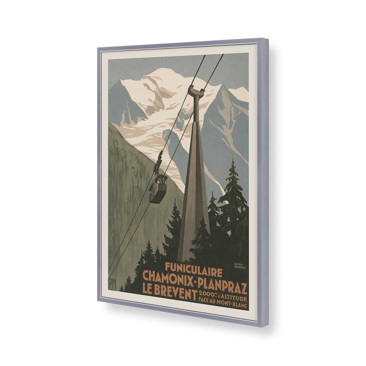 [Color:Polished Chrome], Picture of art in a Polished Chrome frame of the corner