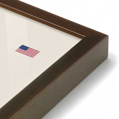 [Color:Belvinder Brown], Picture of art in a Belvinder Brown frame at an angle