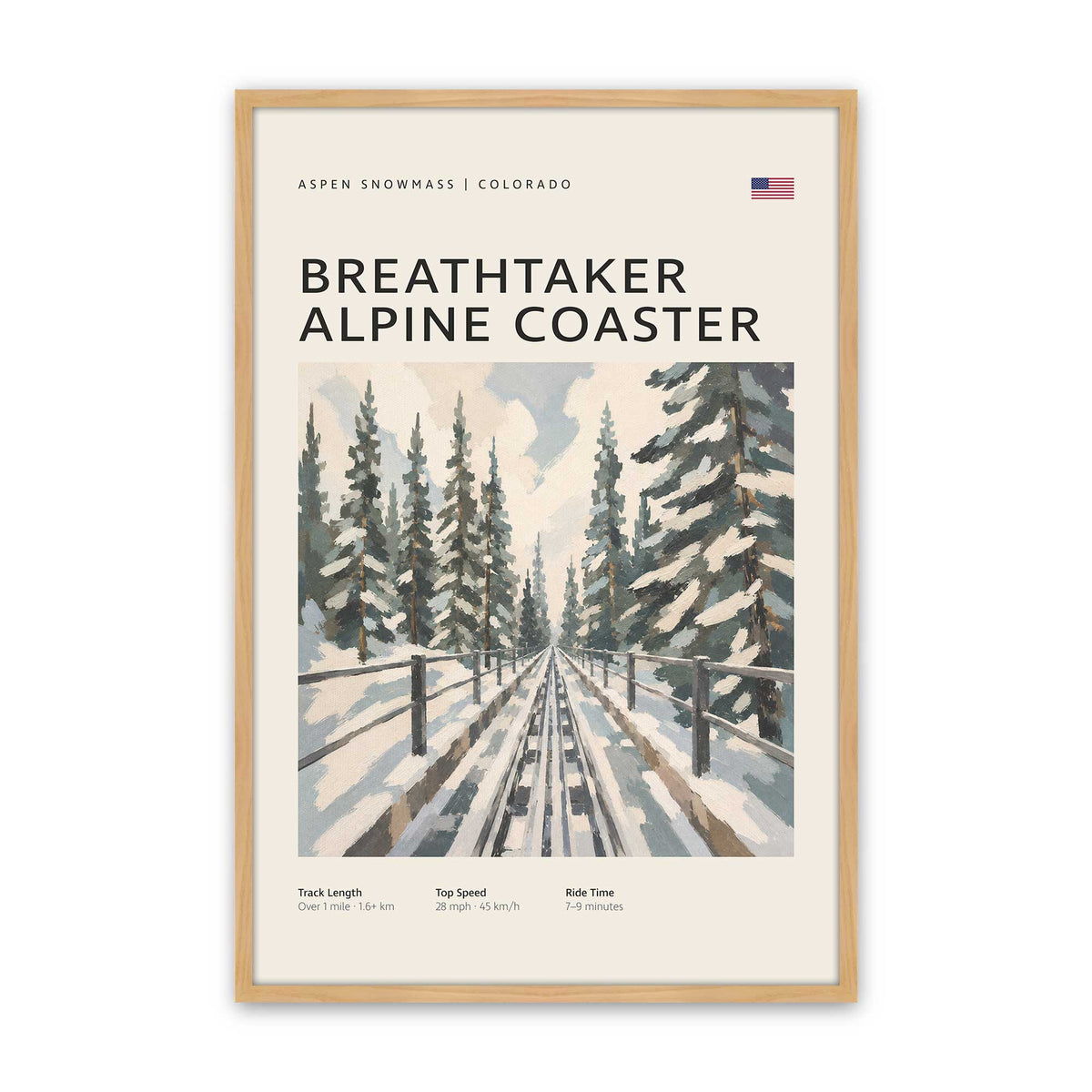 Snowy Coaster Trio Set of 3 At Prints