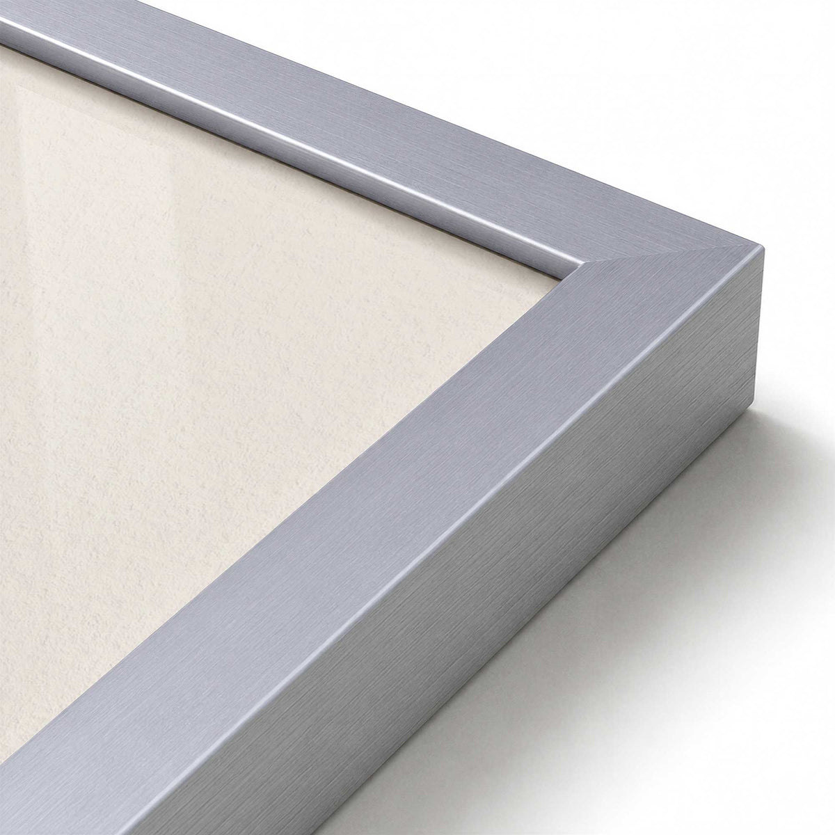 [Color:Polished Chrome], Picture of art in a Polished Chrome frame at an angle