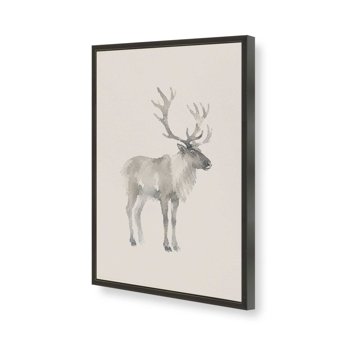 [Color:Satin Black], Picture of art in a Satin Black frame of the corner