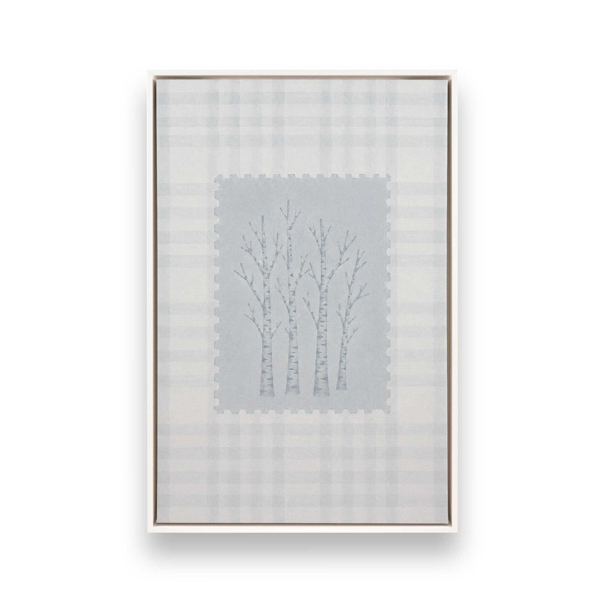 [Color:Opaque White], Picture of art in a White frame