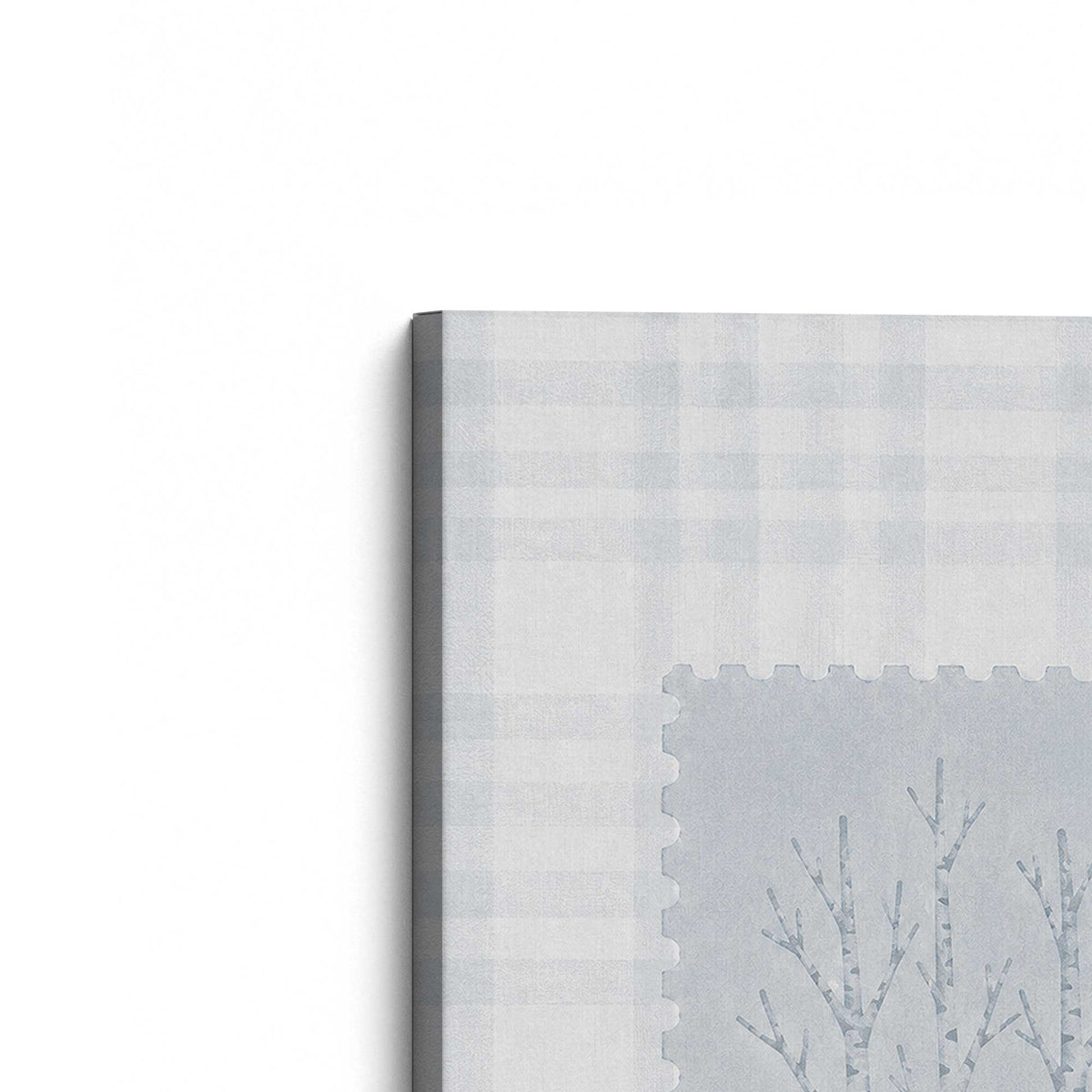 [Color:Stretched Canvas], Picture of the corner of the art