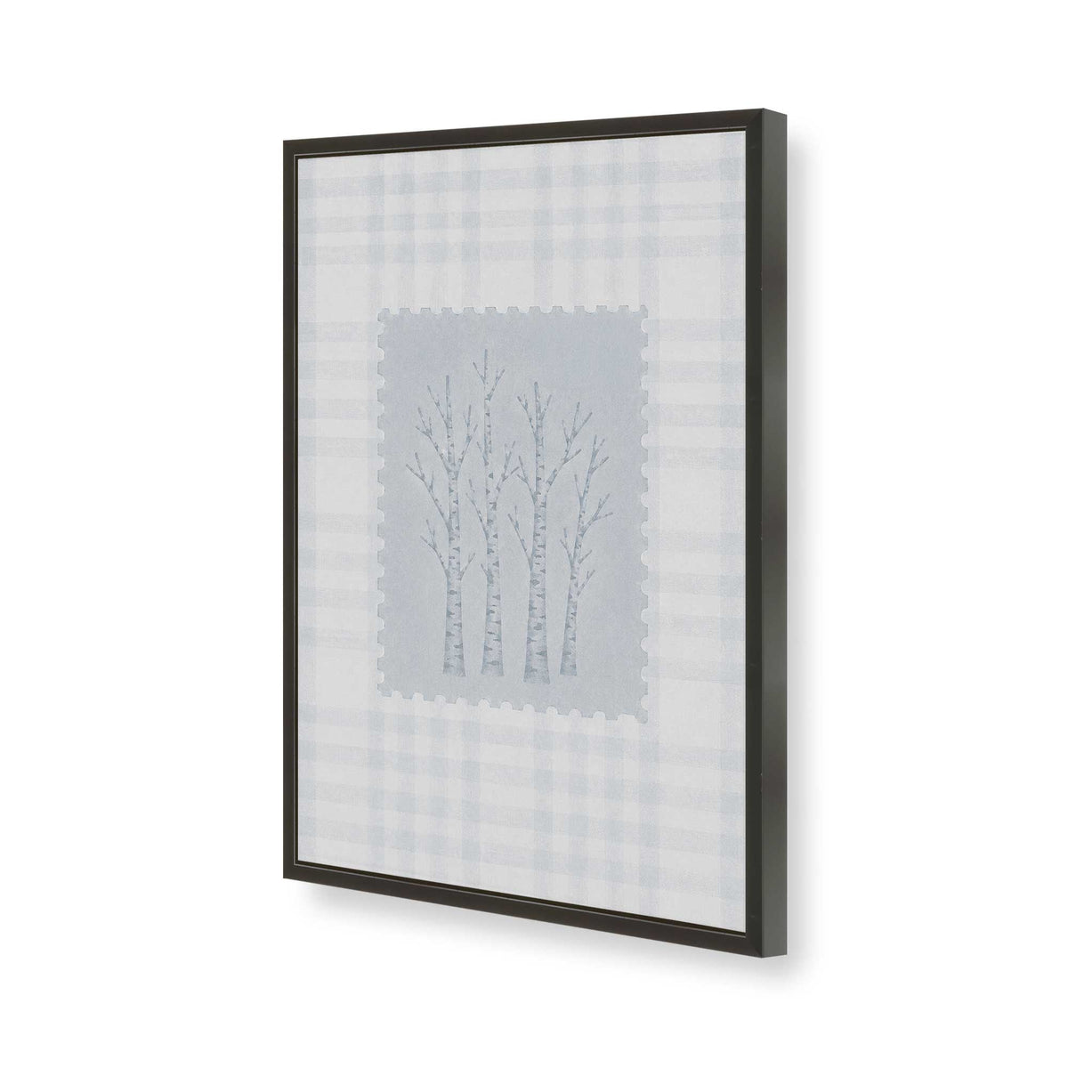 [Color:Satin Black], Picture of art in a Satin Black frame of the corner
