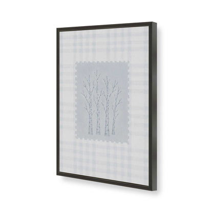 [Color:Satin Black], Picture of art in a Satin Black frame of the corner