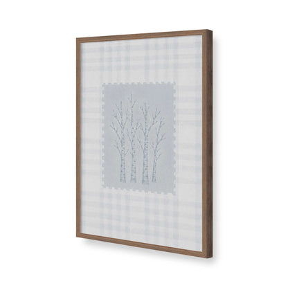 [Color:Walnut], Picture of art in a Walnut frame of the corner