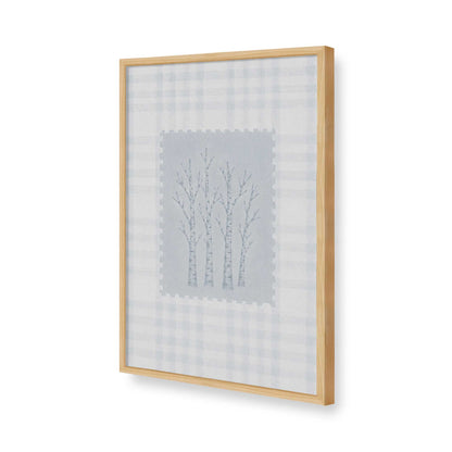 [Color:American Maple], Picture of art in a American Maple frame of the corner