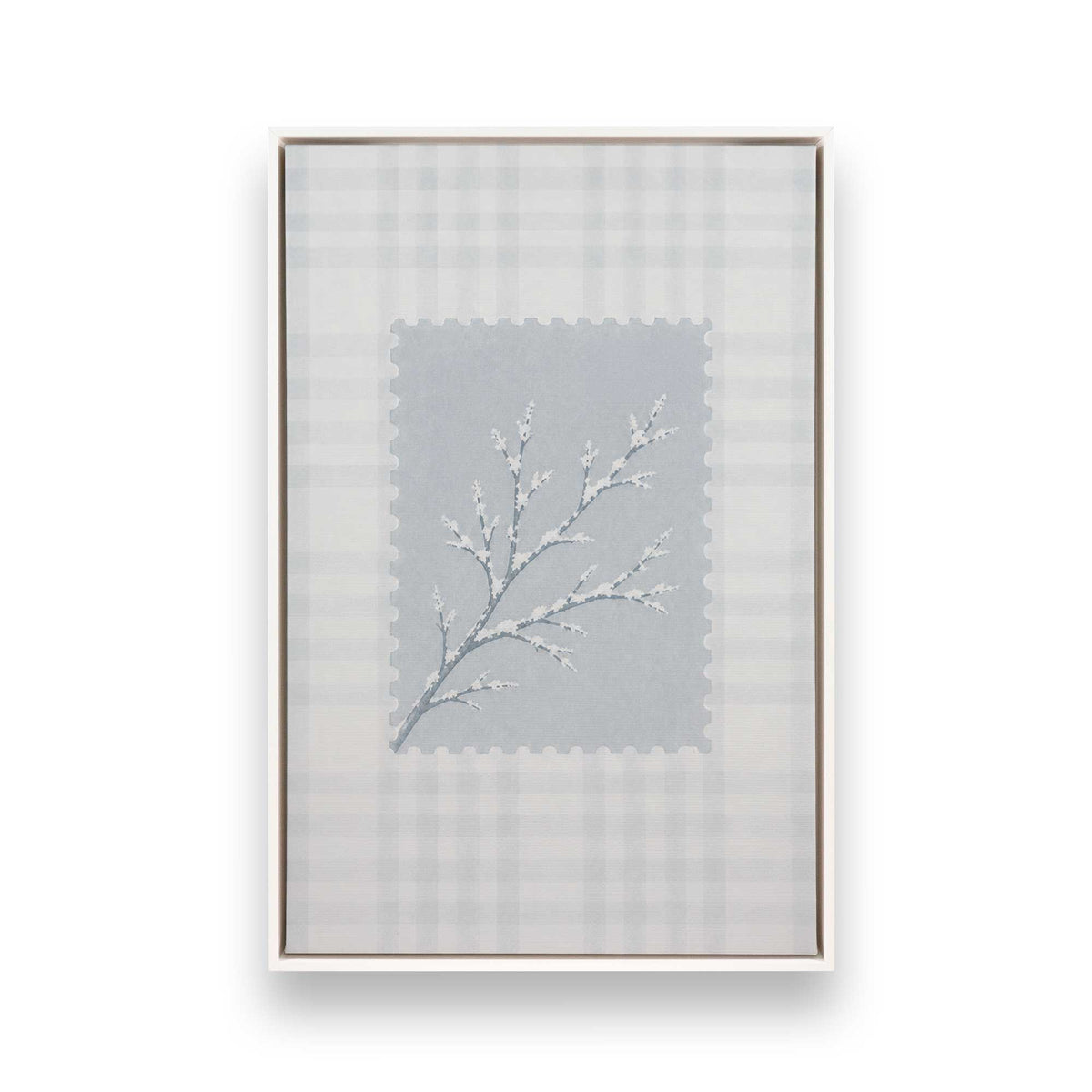 [Color:Opaque White], Picture of art in a White frame