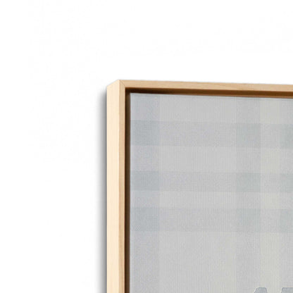 [Color:American Maple], Picture of art in a American Maple frame at an angle
