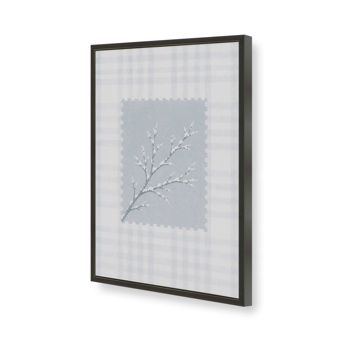 [Color:Satin Black], Picture of art in a Satin Black frame of the corner