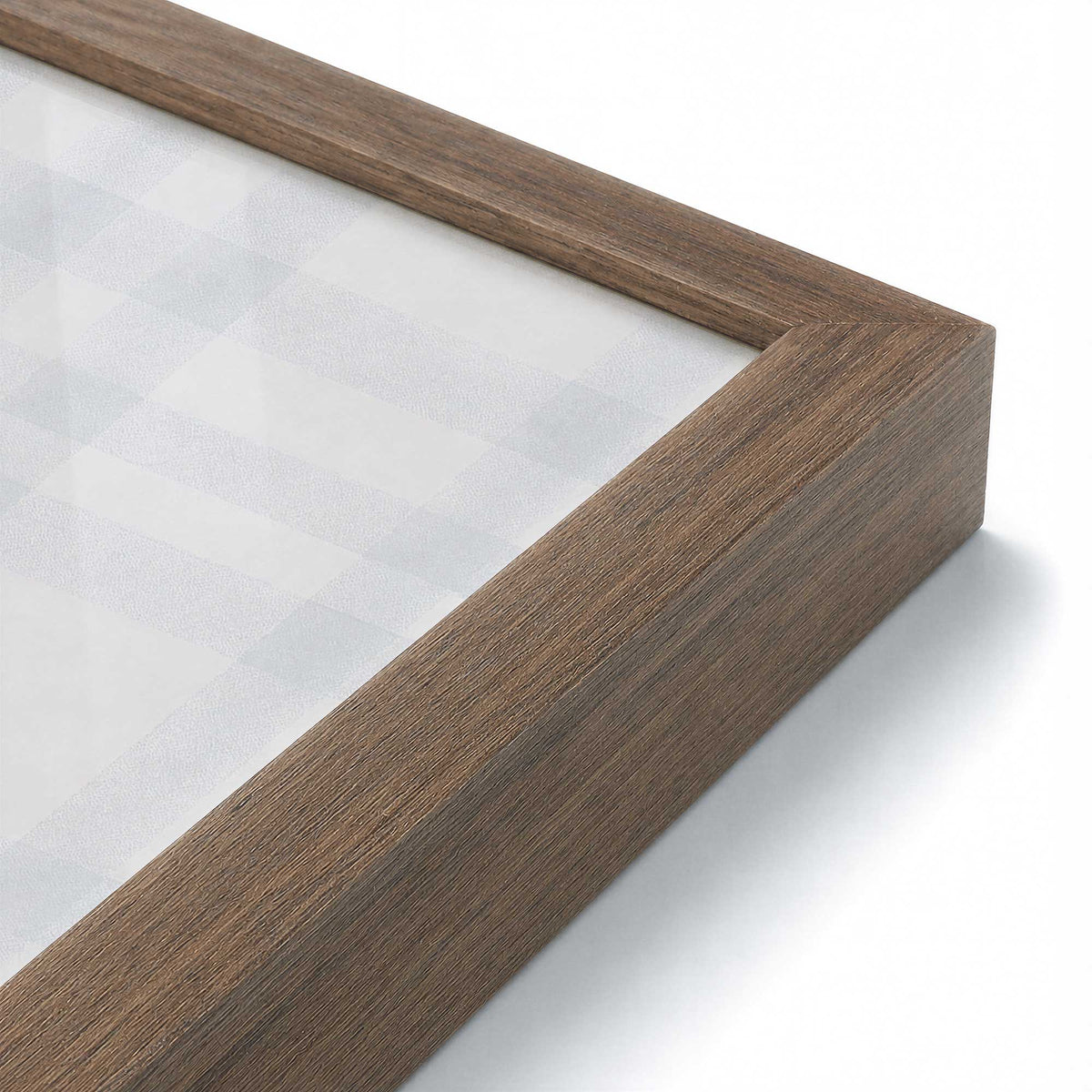 [Color:Walnut], Picture of art in a Walnut frame at an angle