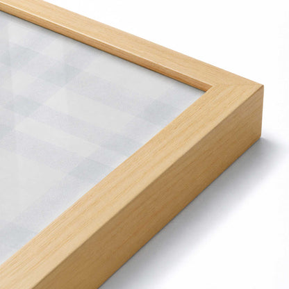 [Color:American Maple], Picture of art in a American Maple frame at an angle