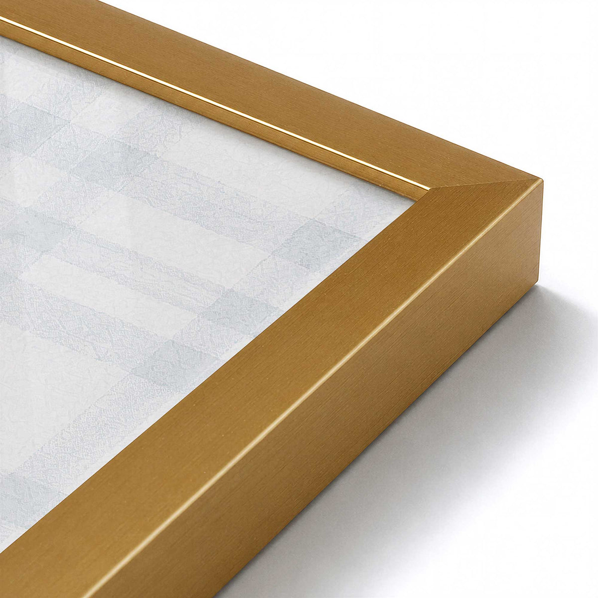 [Color:Polished Gold], Picture of art in a Polished Gold frame at an angle