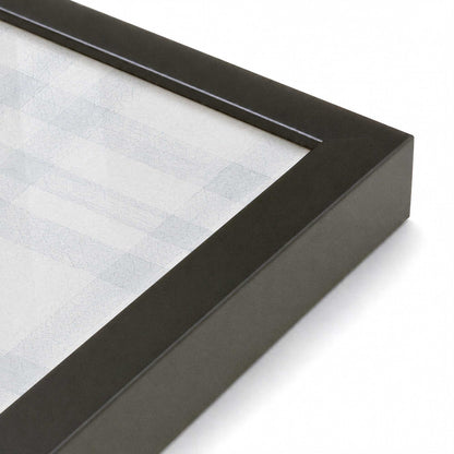 [Color:Satin Black], Picture of art in a Satin Black frame at an angle
