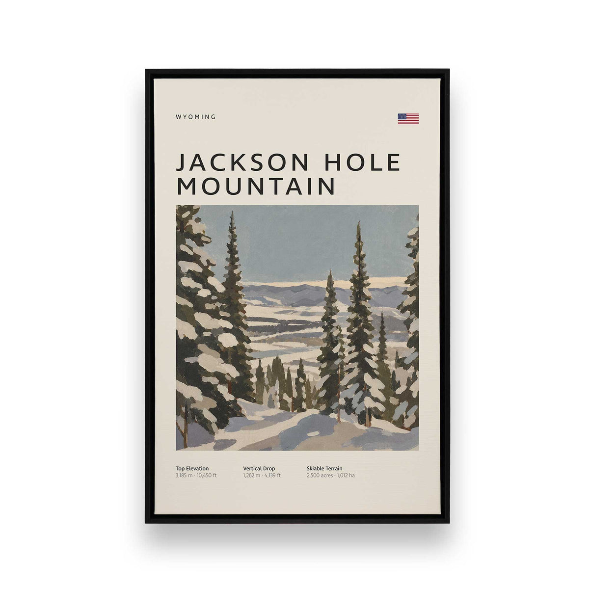 [Color:Satin Black], Picture of art in a Satin Black frame