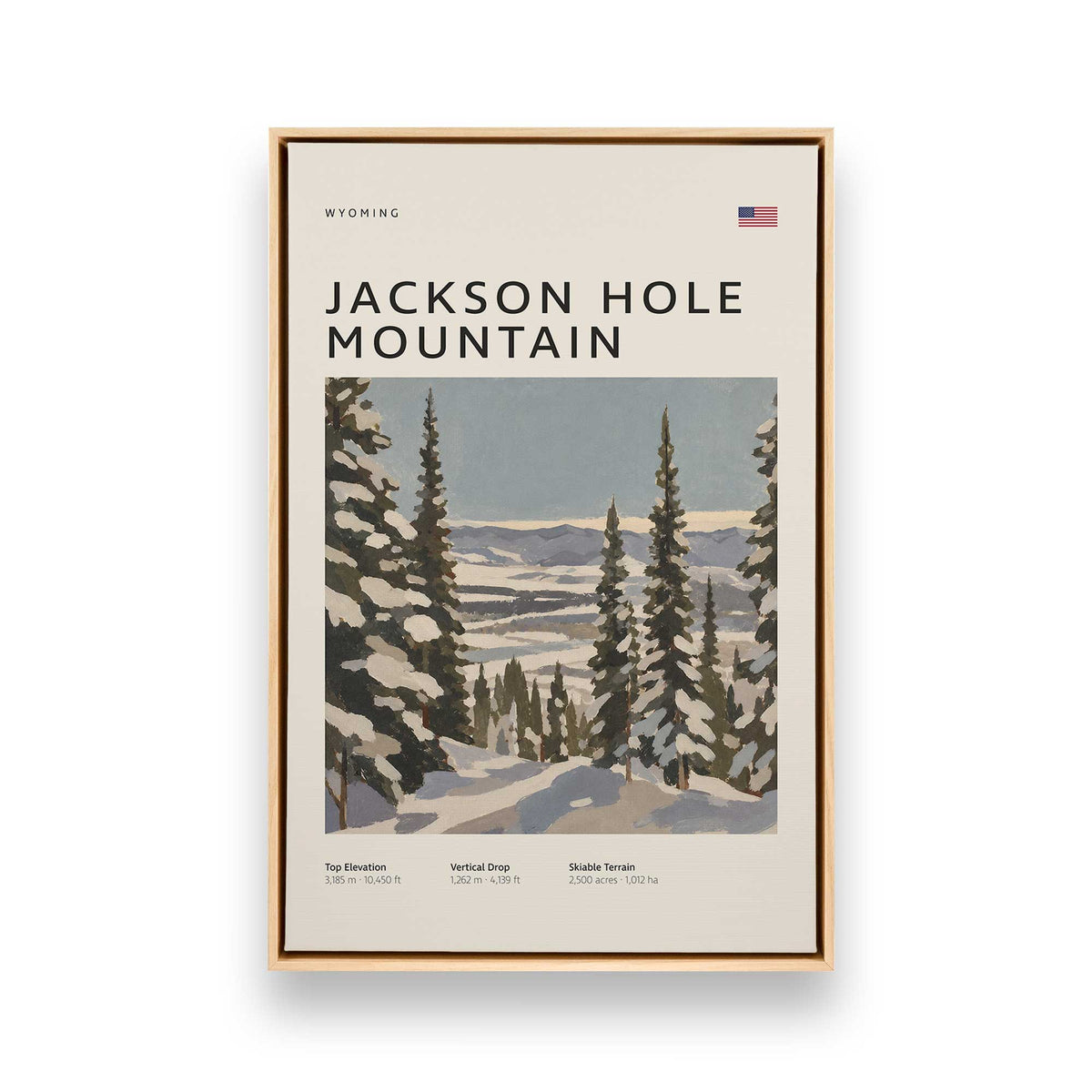 [Color:American Maple], Picture of art in an American Maple frame