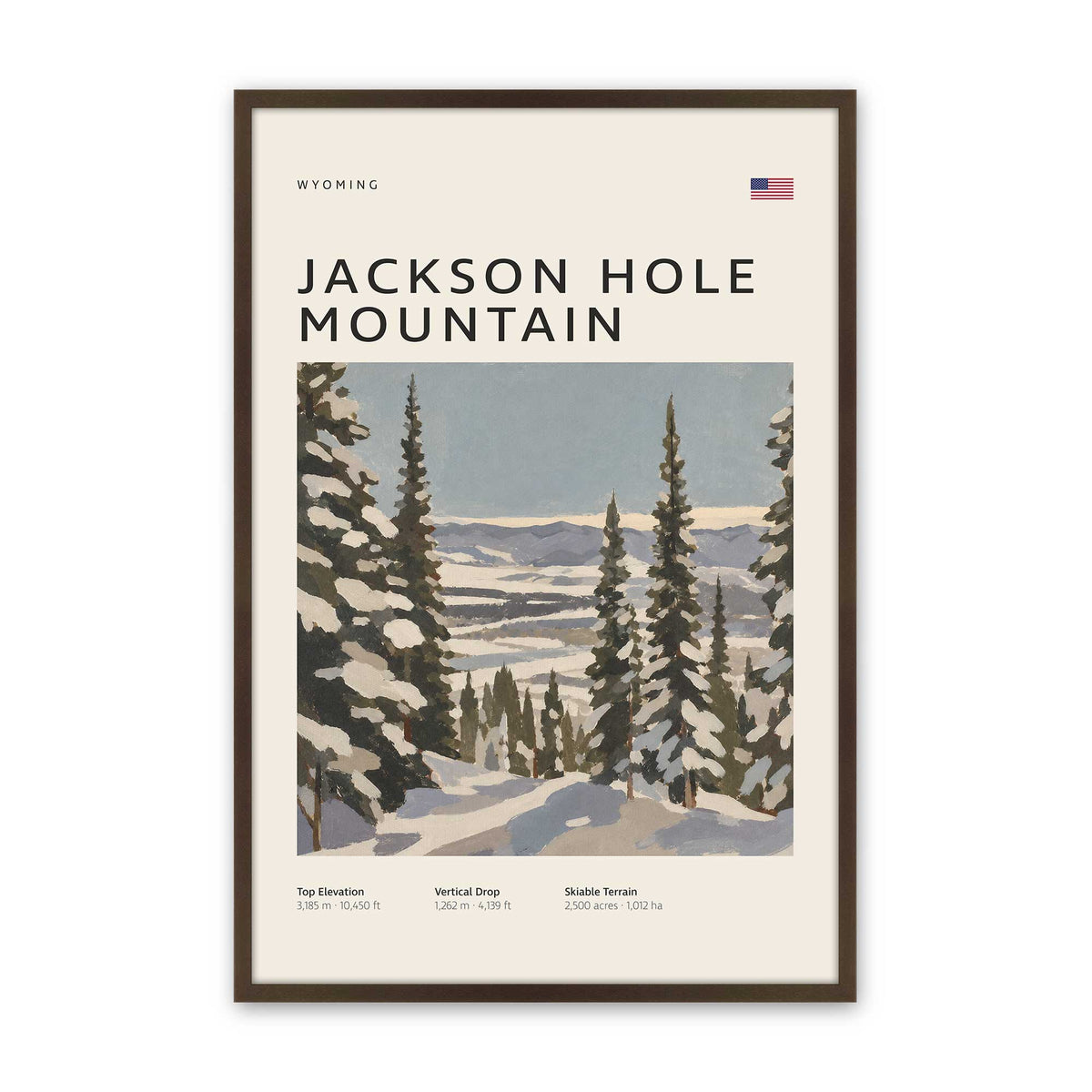 [Color:Belvinder Brown], Picture of art in a Belvinder Brown frame
