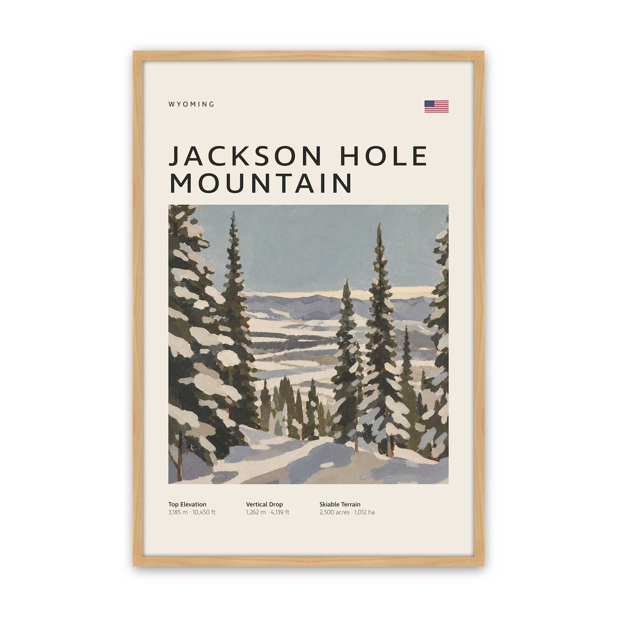 [Color:American Maple], Picture of art in an American Maple frame