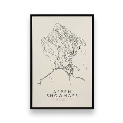 Snowy Coaster, Set of 4 Canvas Prints