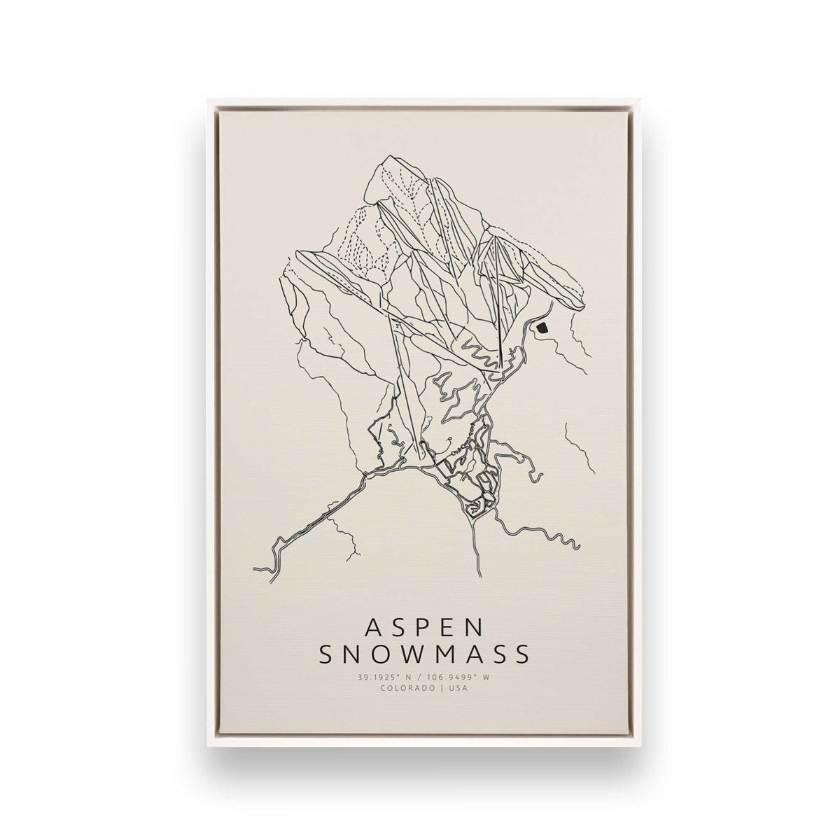 Snowy Coaster, Set of 4 Canvas Prints