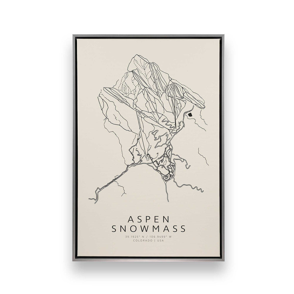 Snowy Coaster, Set of 4 Canvas Prints