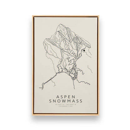 Gone Skiing in America, Set of 6 Canvas Prints