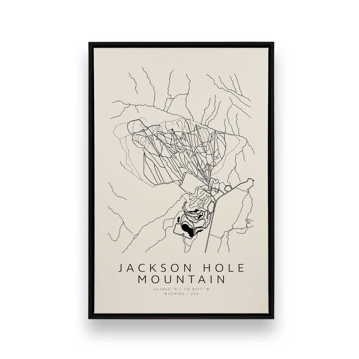 [Color:Satin Black], Picture of art in a Satin Black frame