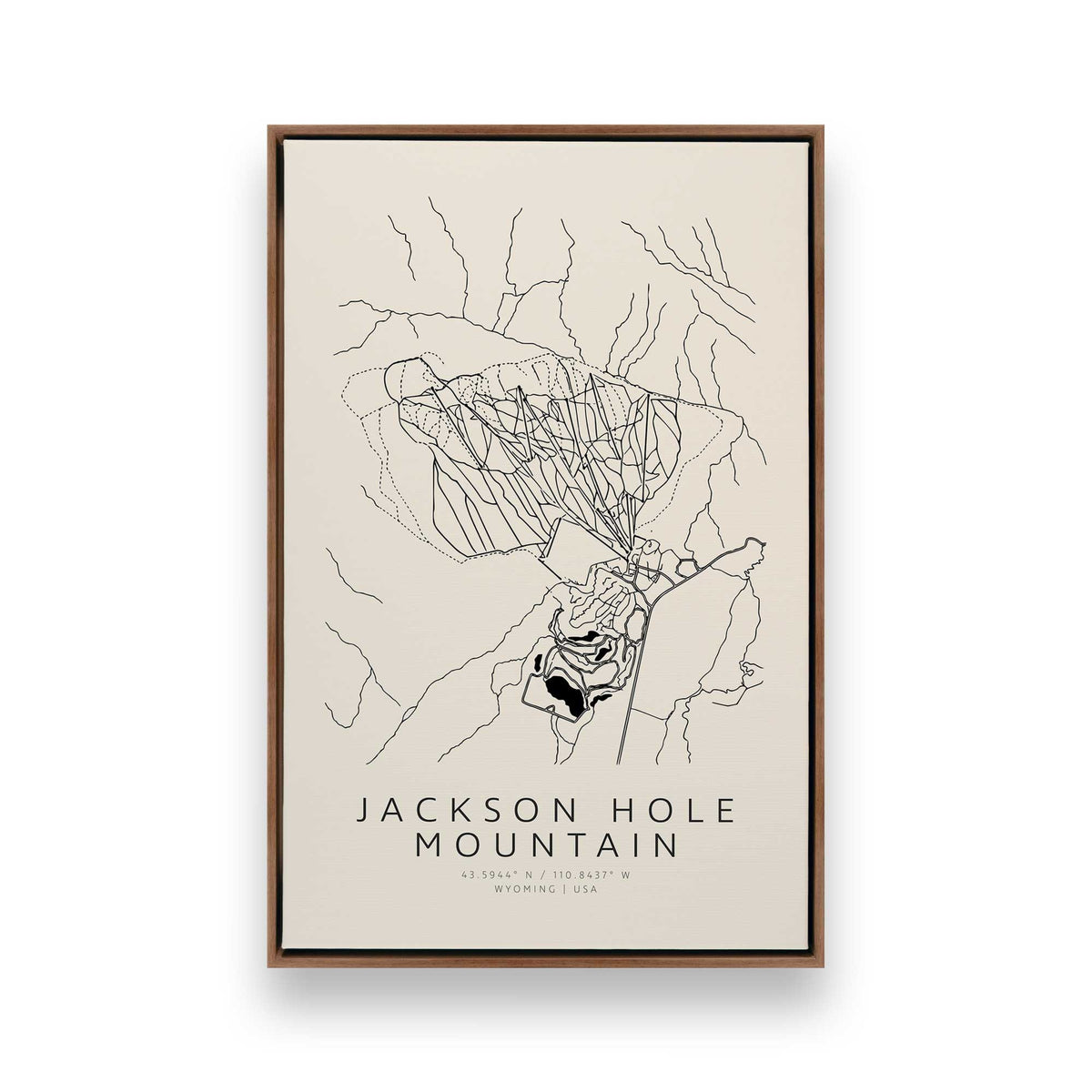 Snowy Coaster, Set of 4 Canvas Prints