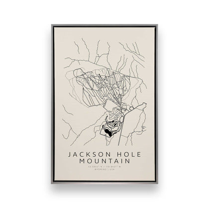 Gone Skiing in America, Set of 6 Canvas Prints