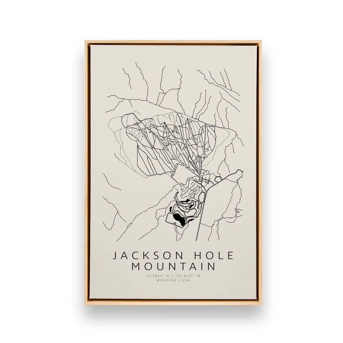 Snowy Coaster, Set of 4 Canvas Prints
