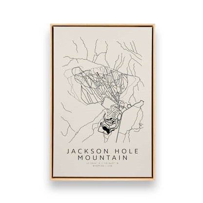 Gone Skiing in America, Set of 6 Canvas Prints